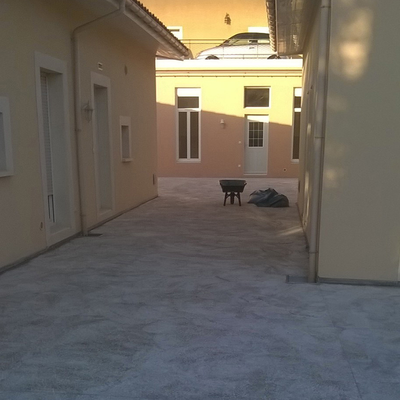 Design Resine apres preparation sol